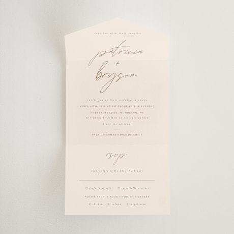 All-in-One Wedding Invitations