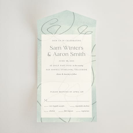 All-in-One Wedding Invitations