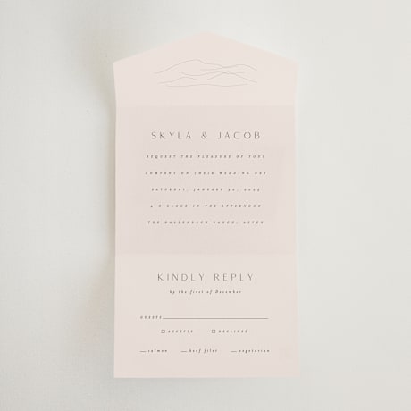 All-in-One Wedding Invitations