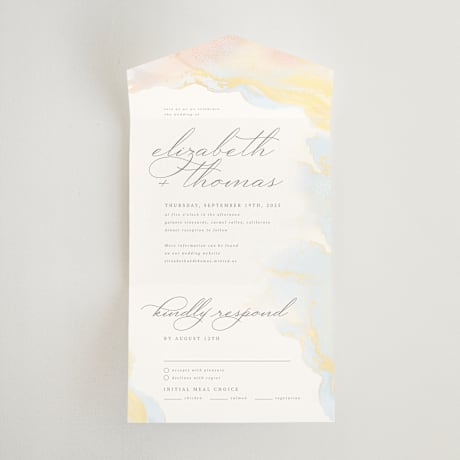 All-in-One Wedding Invitations