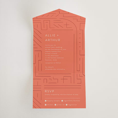 All-in-One Wedding Invitations