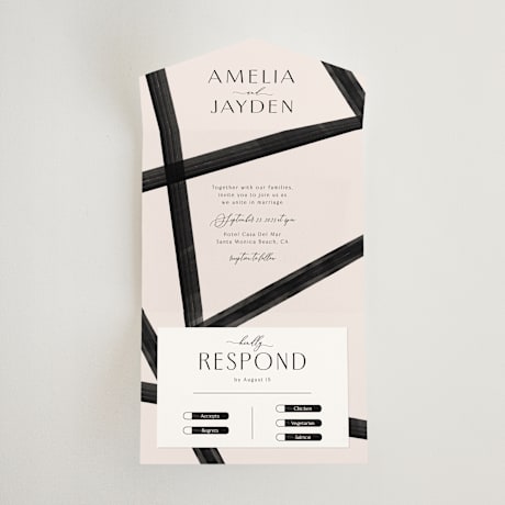 All-in-One Wedding Invitations