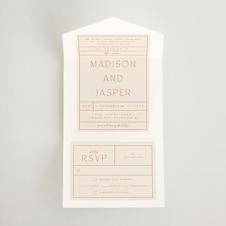 All-in-One Wedding Invitations