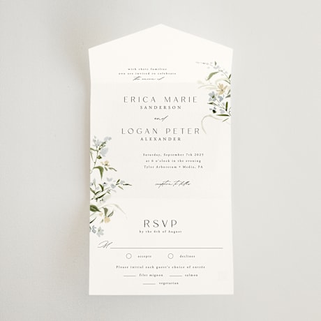 All-in-One Wedding Invitations