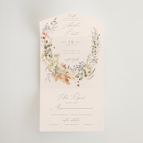 All-in-One Wedding Invitations