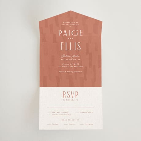 All-in-One Wedding Invitations