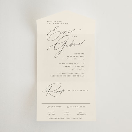 All-in-One Wedding Invitations