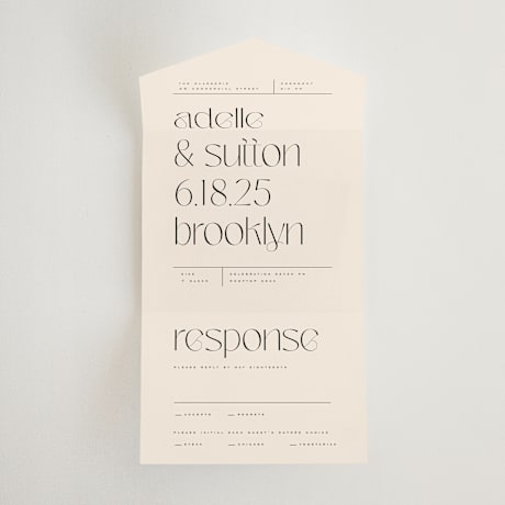 All-in-One Wedding Invitations