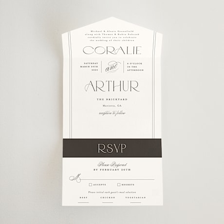 All-in-One Wedding Invitations