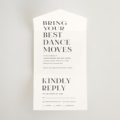 All-in-One Wedding Invitations