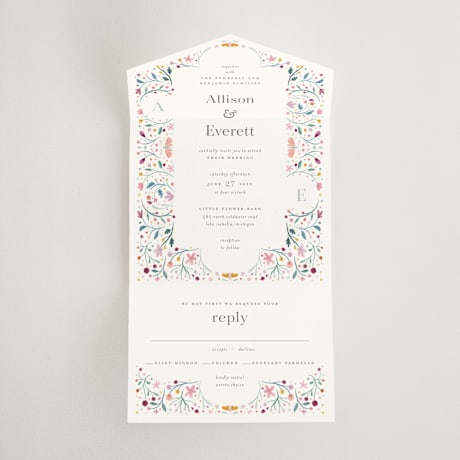 All-in-One Wedding Invitations