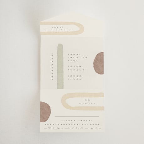All-in-One Wedding Invitations