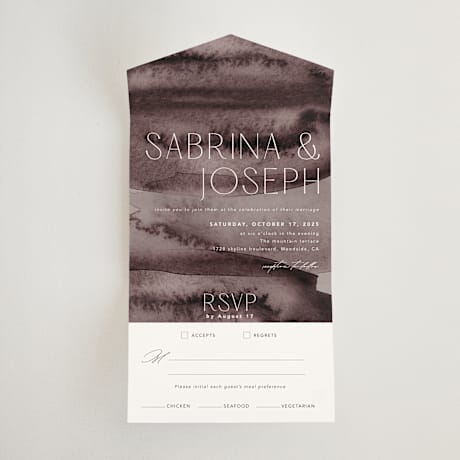 All-in-One Wedding Invitations