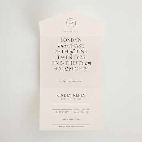 All-in-One Wedding Invitations