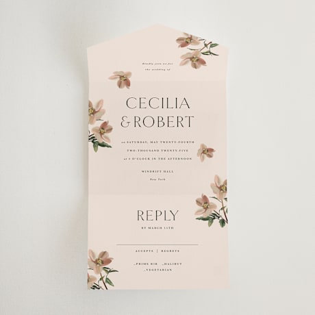 All-in-One Wedding Invitations