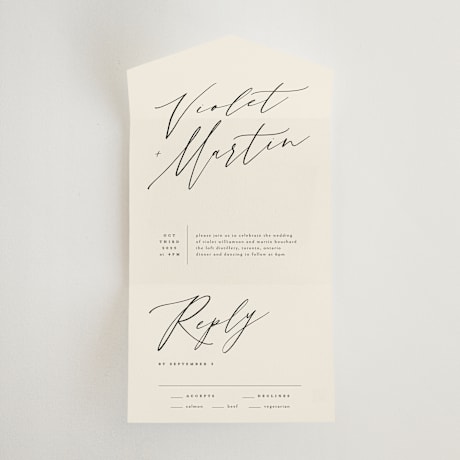 All-in-One Wedding Invitations