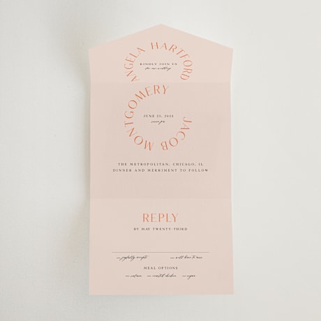 All-in-One Wedding Invitations