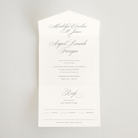 All-in-One Wedding Invitations