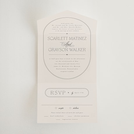 All-in-One Wedding Invitations