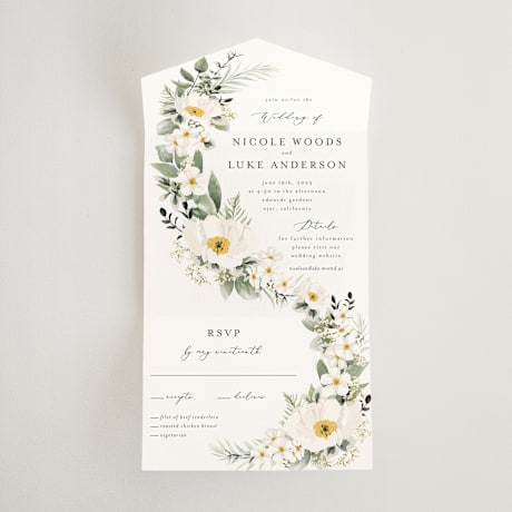 All-in-One Wedding Invitations