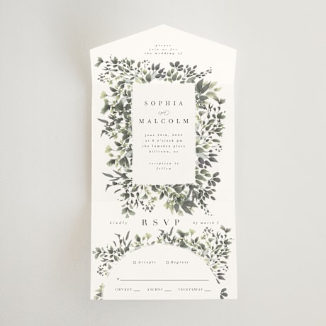 All-in-One Wedding Invitations