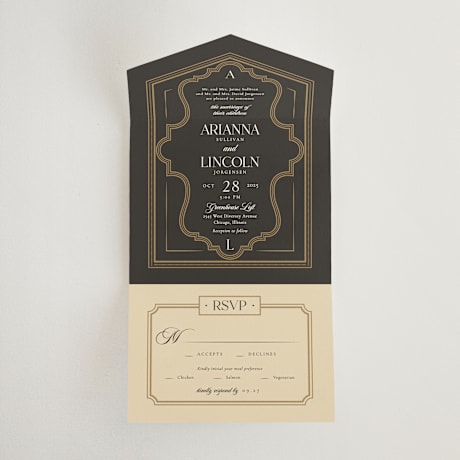 All-in-One Wedding Invitations