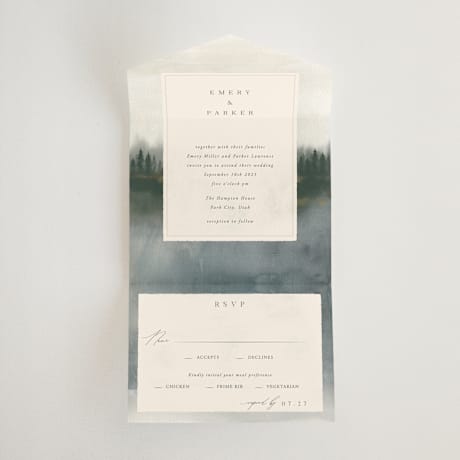 All-in-One Wedding Invitations