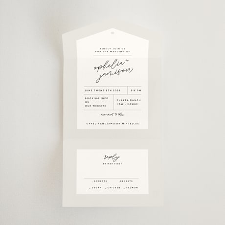 All-in-One Wedding Invitations