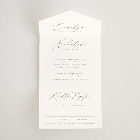All-in-One Wedding Invitations