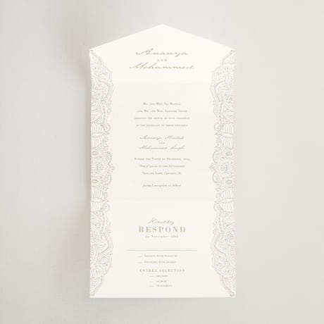 All-in-One Wedding Invitations