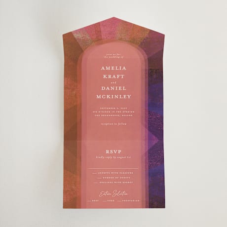 All-in-One Wedding Invitations