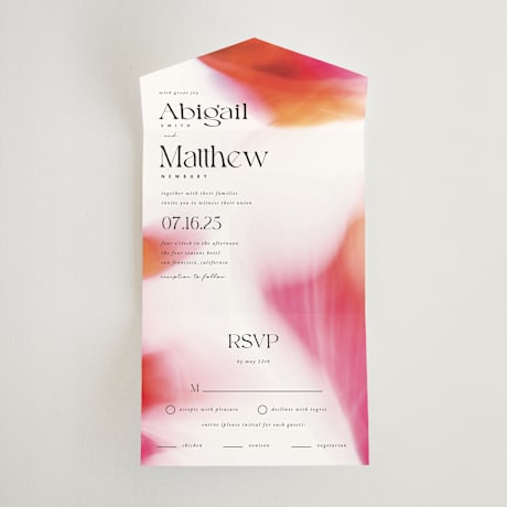 All-in-One Wedding Invitations