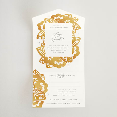All-in-One Wedding Invitations