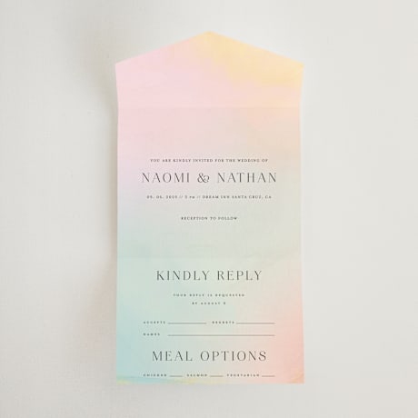 All-in-One Wedding Invitations