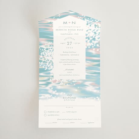 All-in-One Wedding Invitations