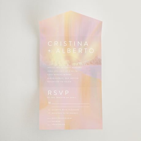 All-in-One Wedding Invitations