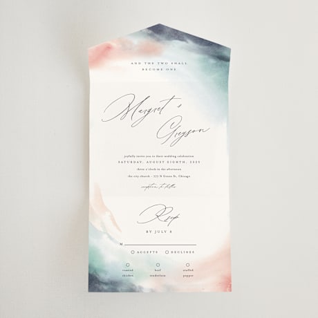 All-in-One Wedding Invitations