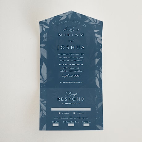 All-in-One Wedding Invitations