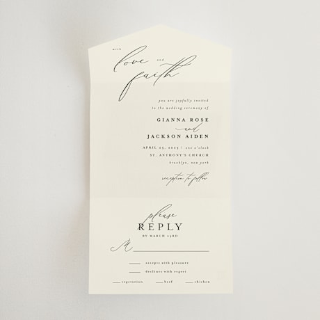 All-in-One Wedding Invitations