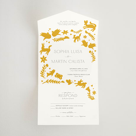 All-in-One Wedding Invitations