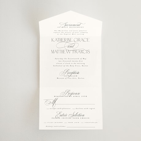 All-in-One Wedding Invitations