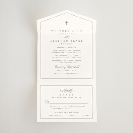 All-in-One Wedding Invitations