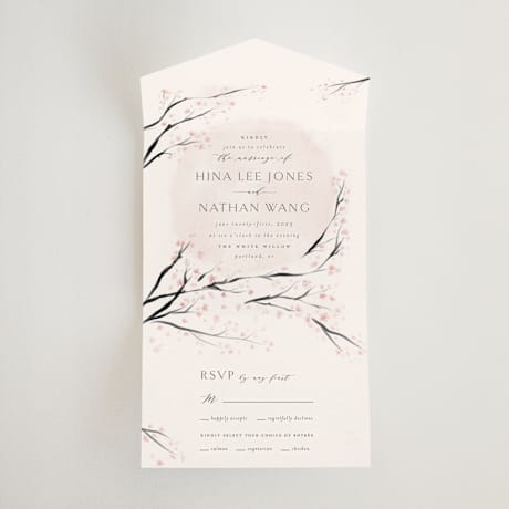 All-in-One Wedding Invitations
