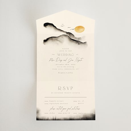 All-in-One Wedding Invitations