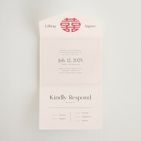 All-in-One Wedding Invitations