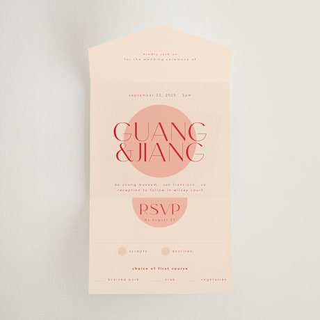 All-in-One Wedding Invitations