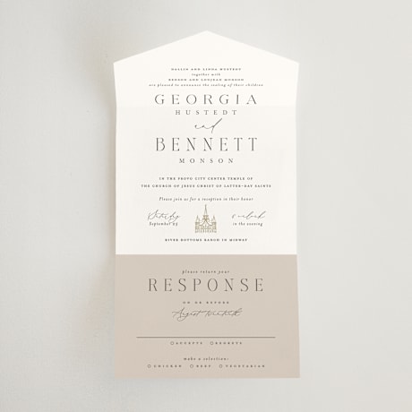 All-in-One Wedding Invitations