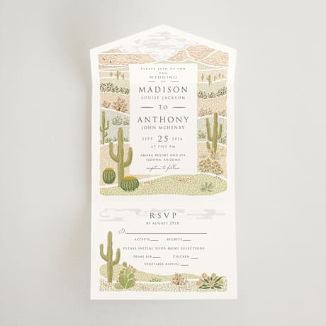 All-in-One Wedding Invitations