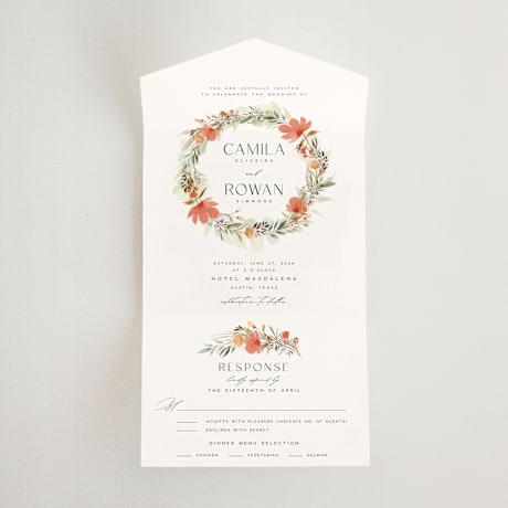 All-in-One Wedding Invitations