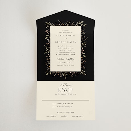 All-in-One Wedding Invitations